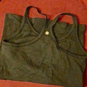Women’s Lululemon ribbed tank top size 8 charcoal